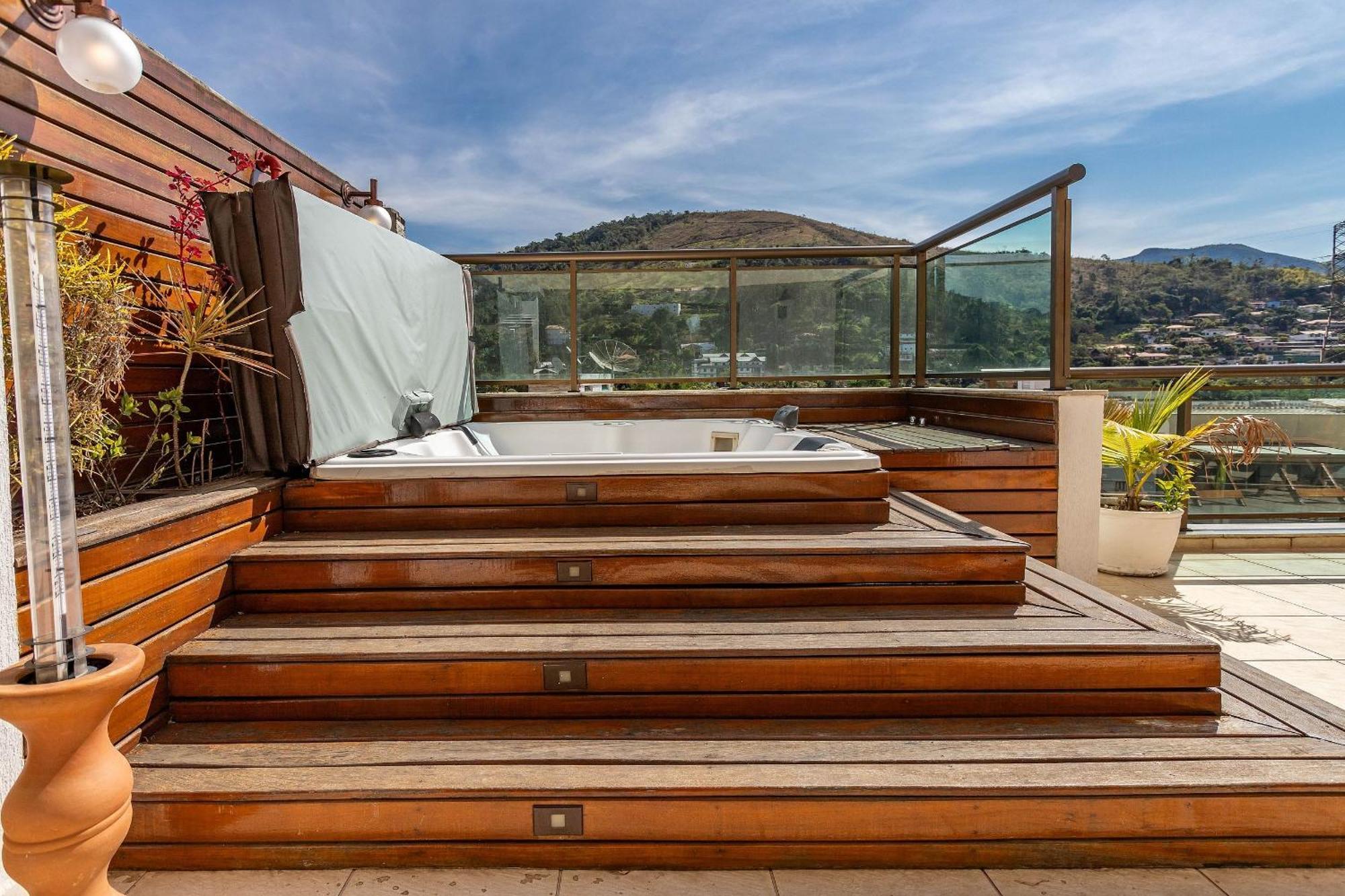 Jacuzzi Privativa Cobertura coração de Itaipava Petropolis (Rio de Janeiro) Exterior foto