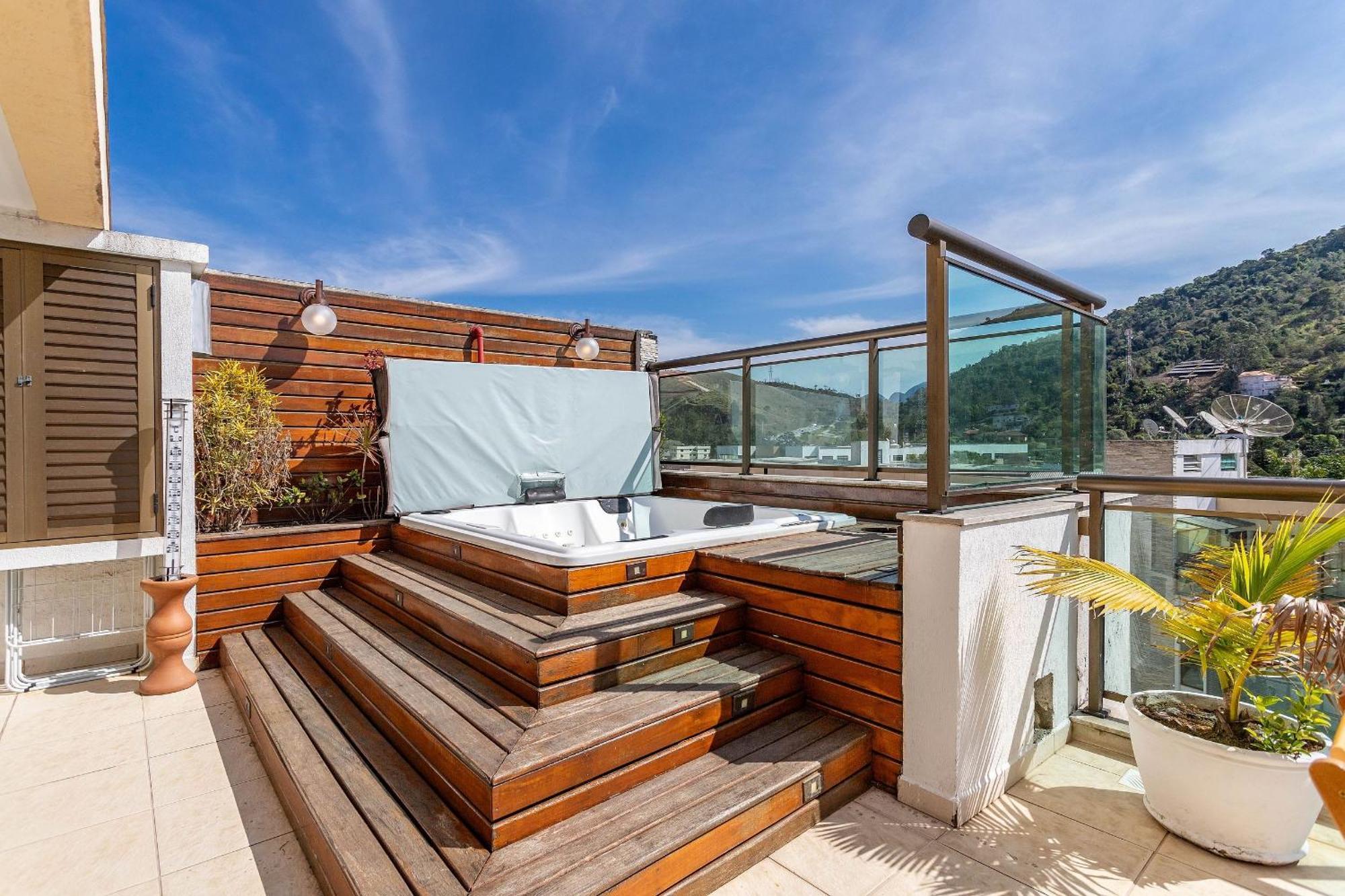 Jacuzzi Privativa Cobertura coração de Itaipava Petropolis (Rio de Janeiro) Exterior foto